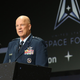 Chief of Space Operations General John Raymond speaking during the 37th Space Symposium in Colorado Springs, Colorado, April 5, 2022.
